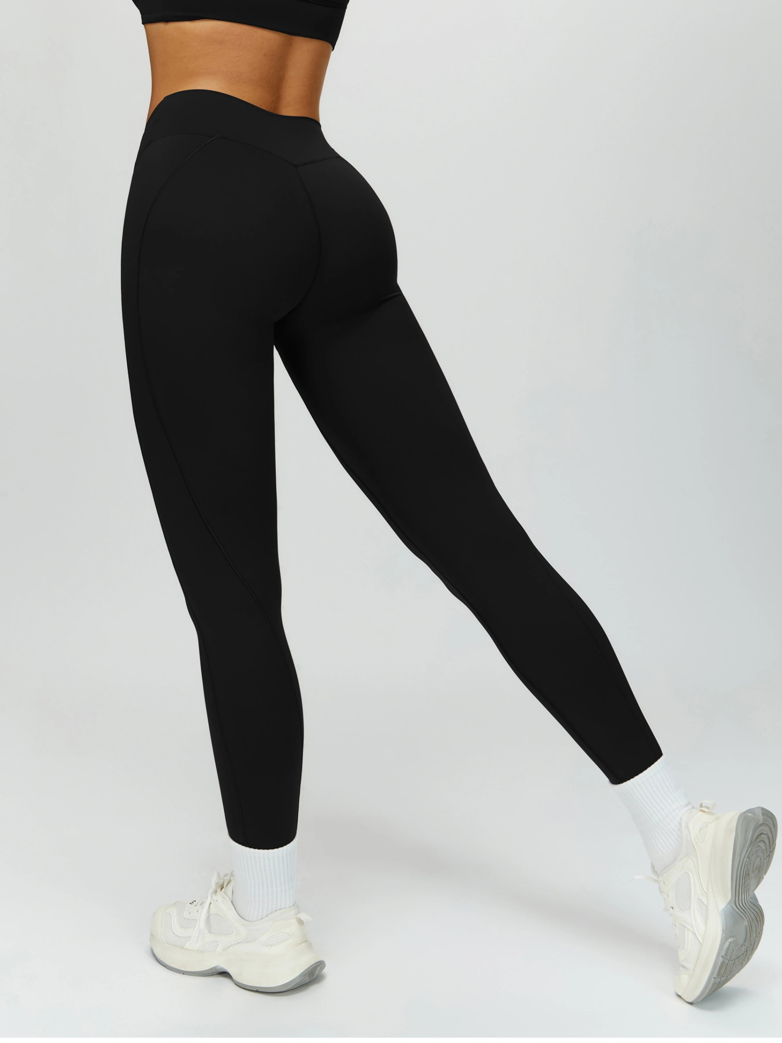 Fitness Leggings V-Shaped Cross-Knot