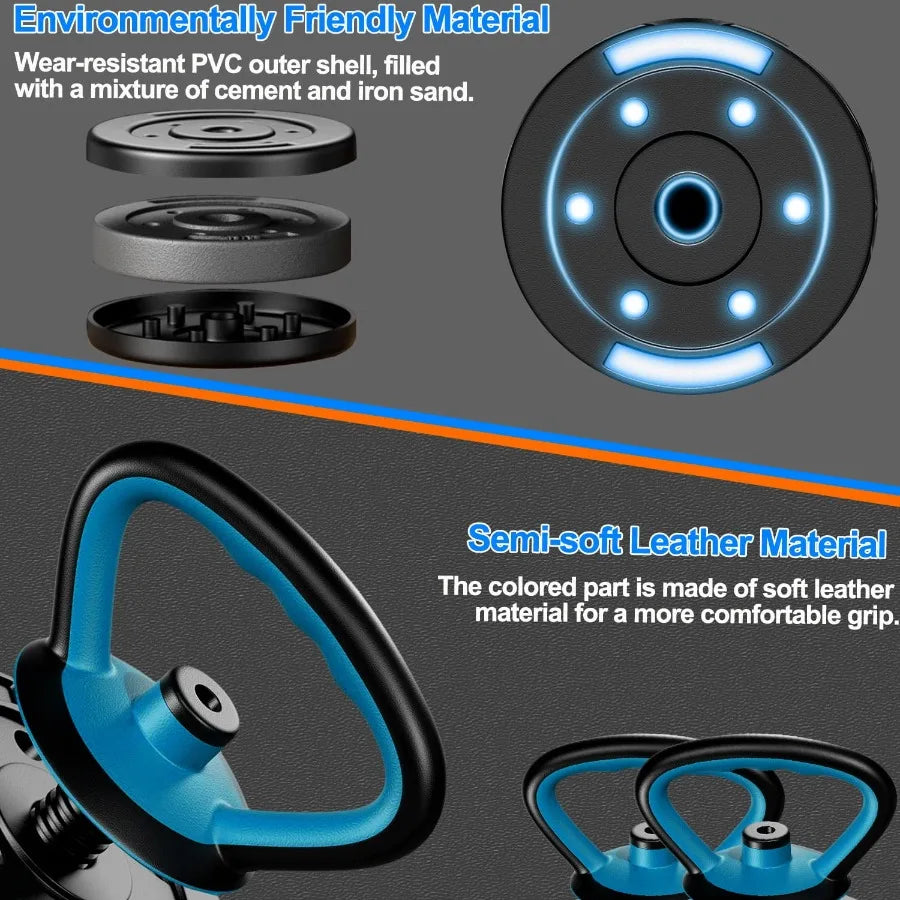 Portable Changeable Dumbbell Kettlebells