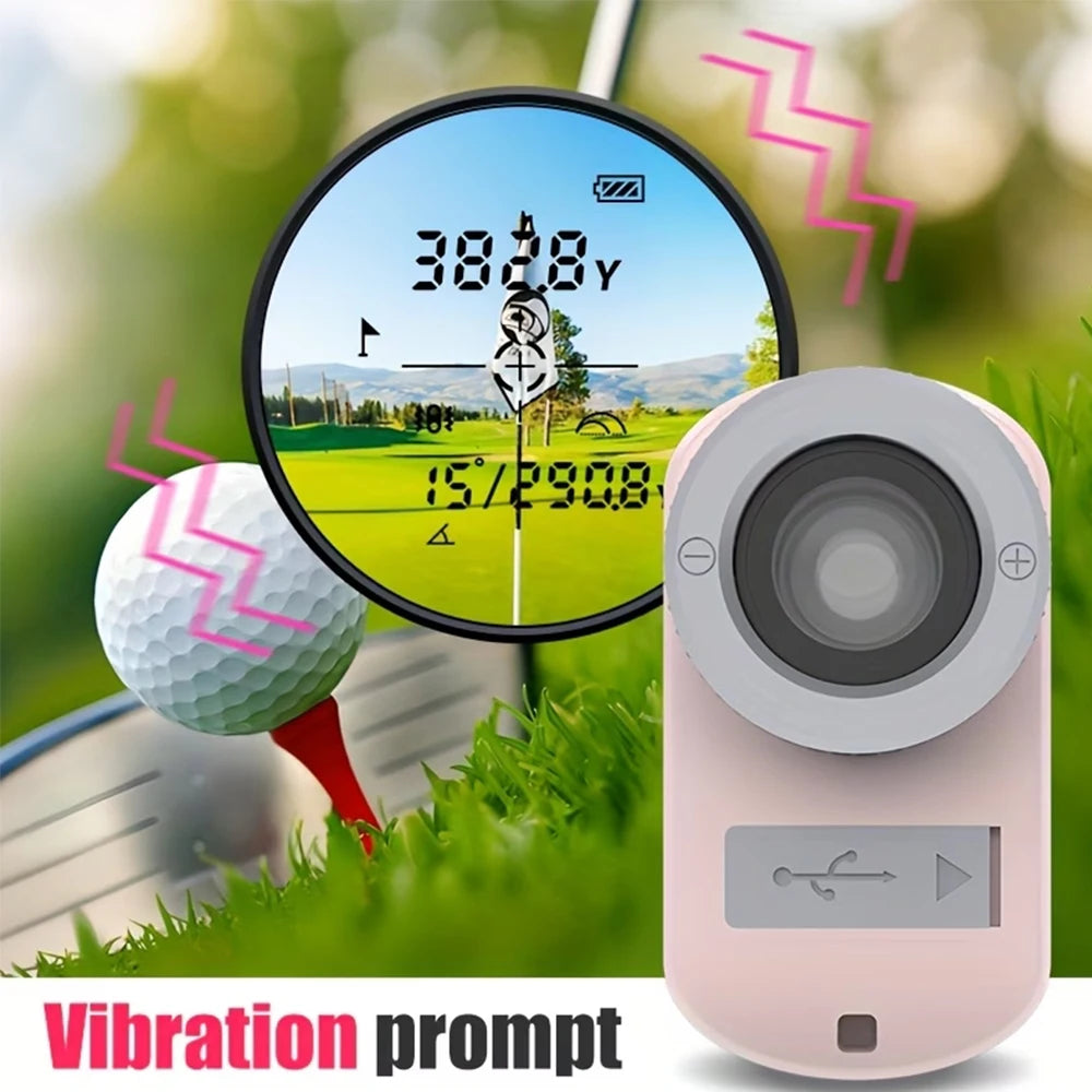 Pink Golf Rangefinder 1200 Yards with Slope