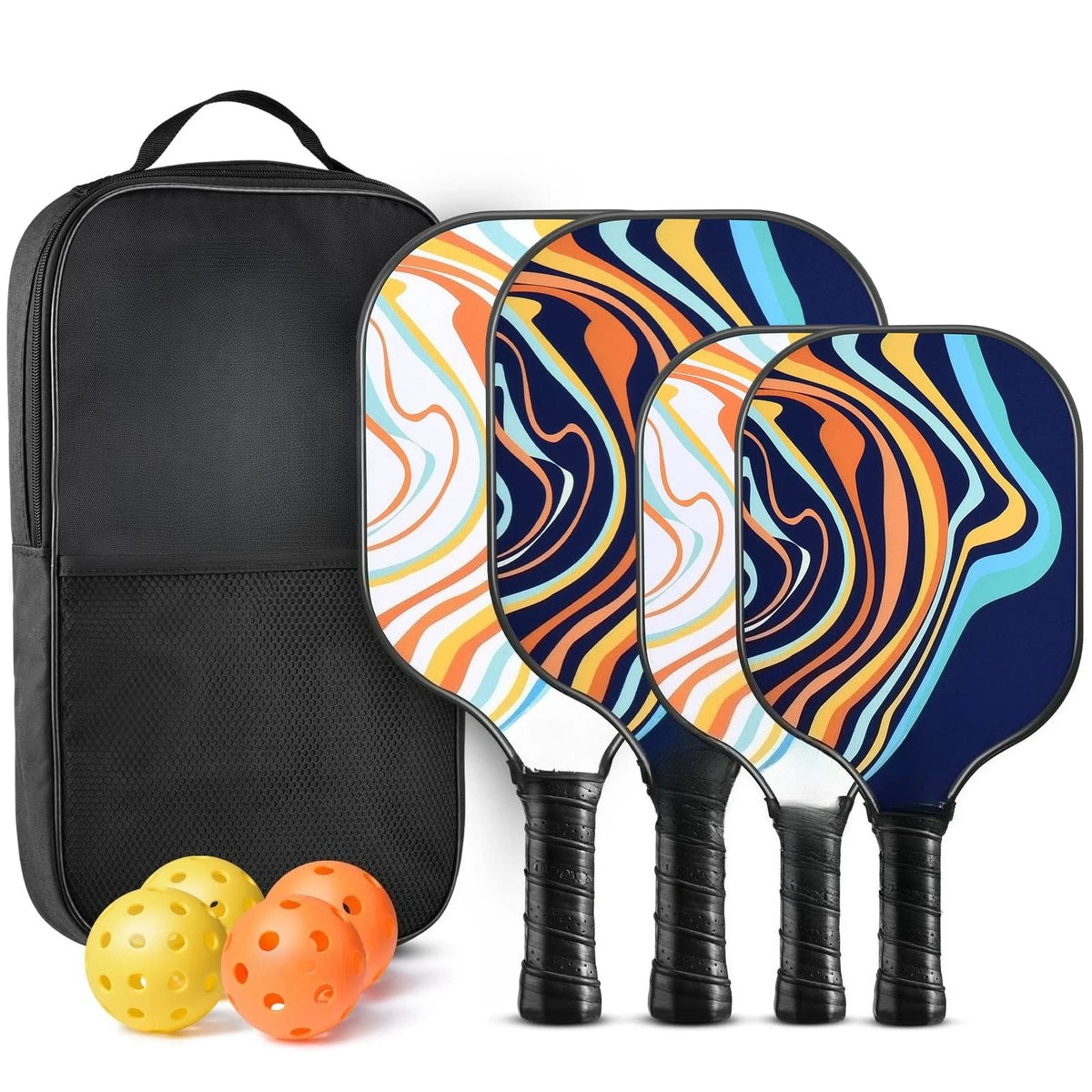 2 -4 Pack USAPA Approved Fiberglass Pickleball Paddles Set