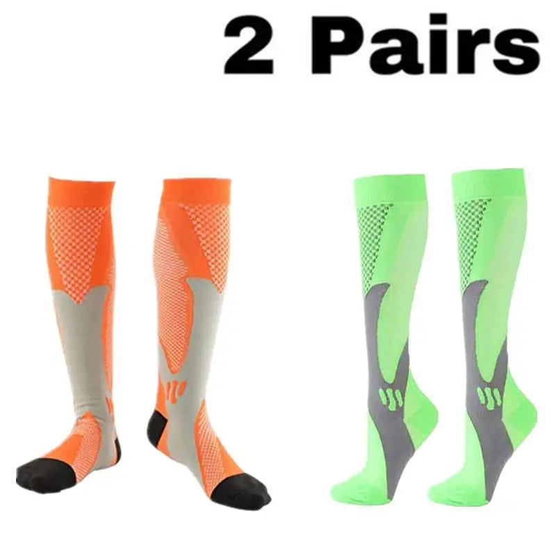 Pairs Men Compression Socks Football Soccer