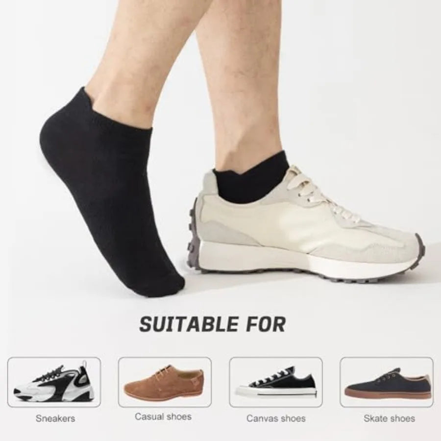 6 Pr Bamboo Rayon Ankle Socks for Men