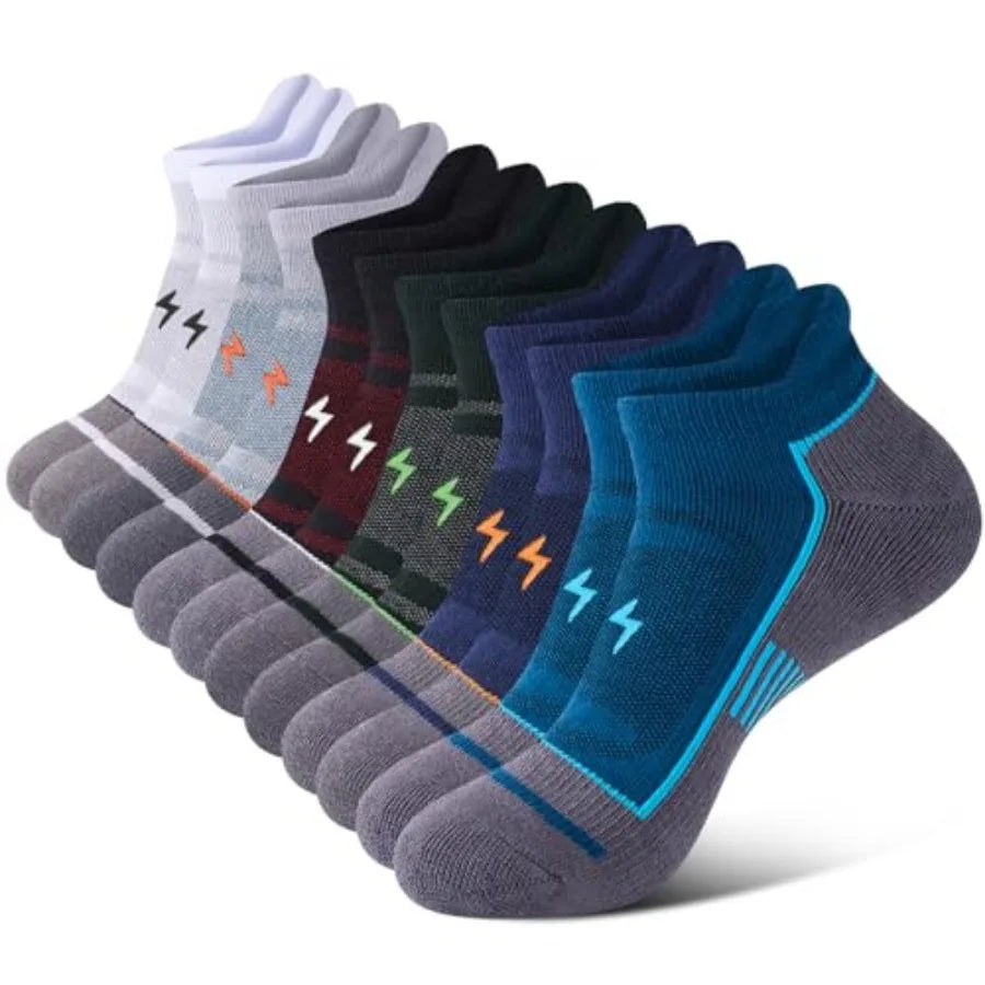 6 Pairs Men's Ankle Running Socks