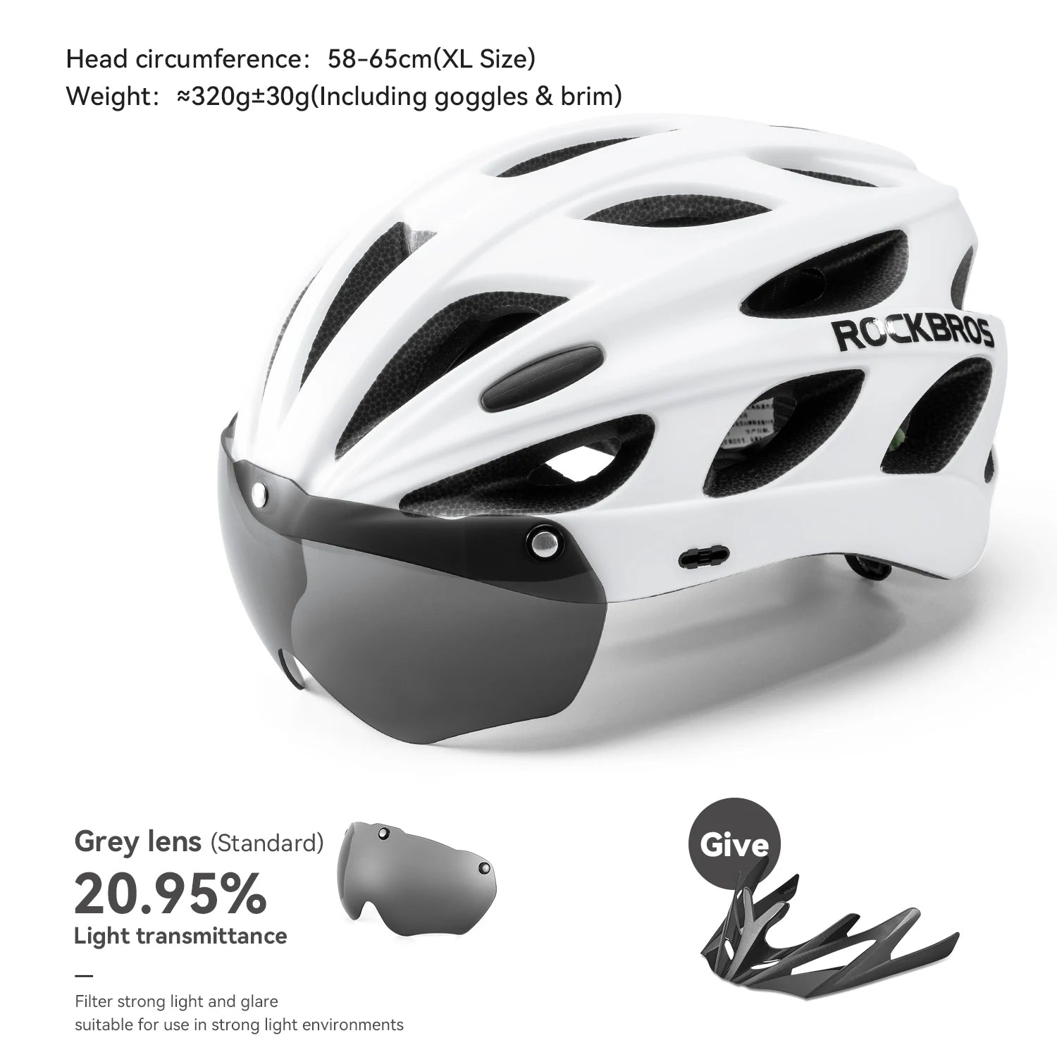Safety Helmet With Goggles Men Women