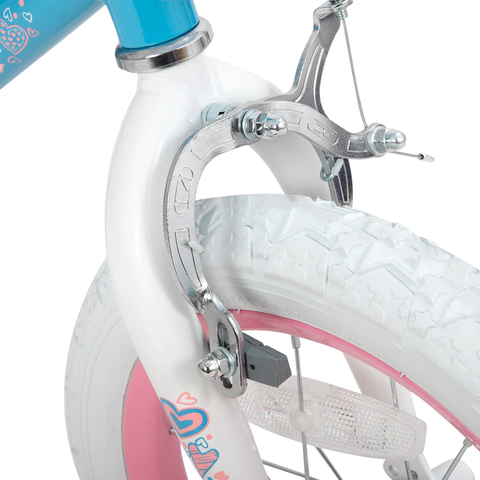 JOYSTAR Angel Girls Bike for Toddlers and Ages 2-9 Years Old,Kids Bike with Training Wheels & Basket with Handbrake & Kickstand