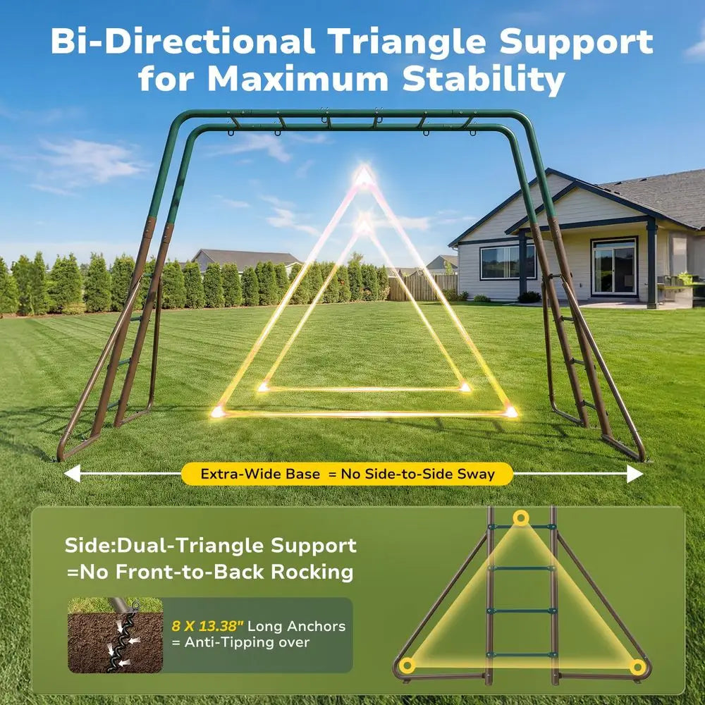 Swing Sets for Backyard with Monkey Bars