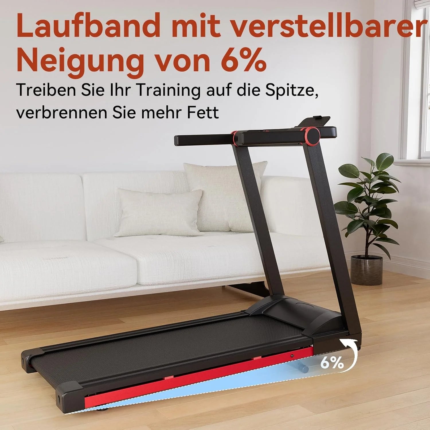 3.5HP Foldable Treadmill 350lbs