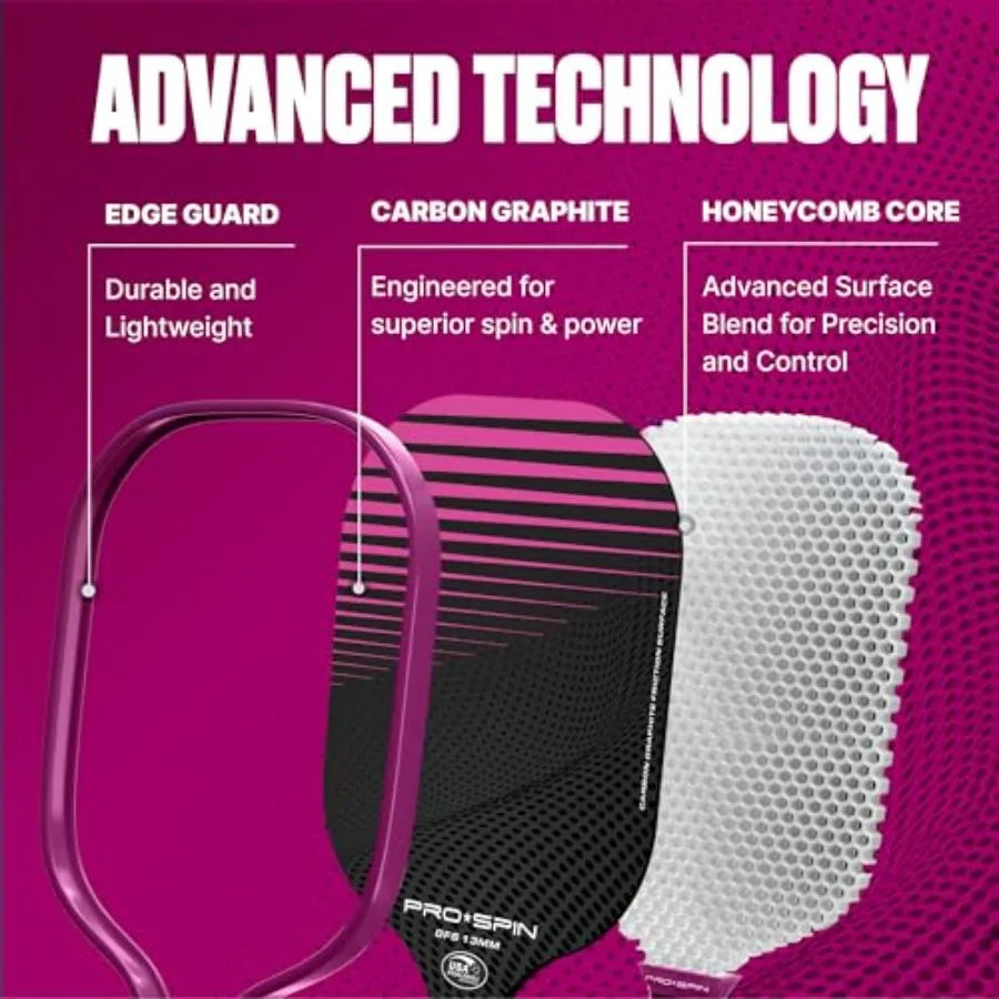 Carbon Fiber Pickleball Paddles Set of 2