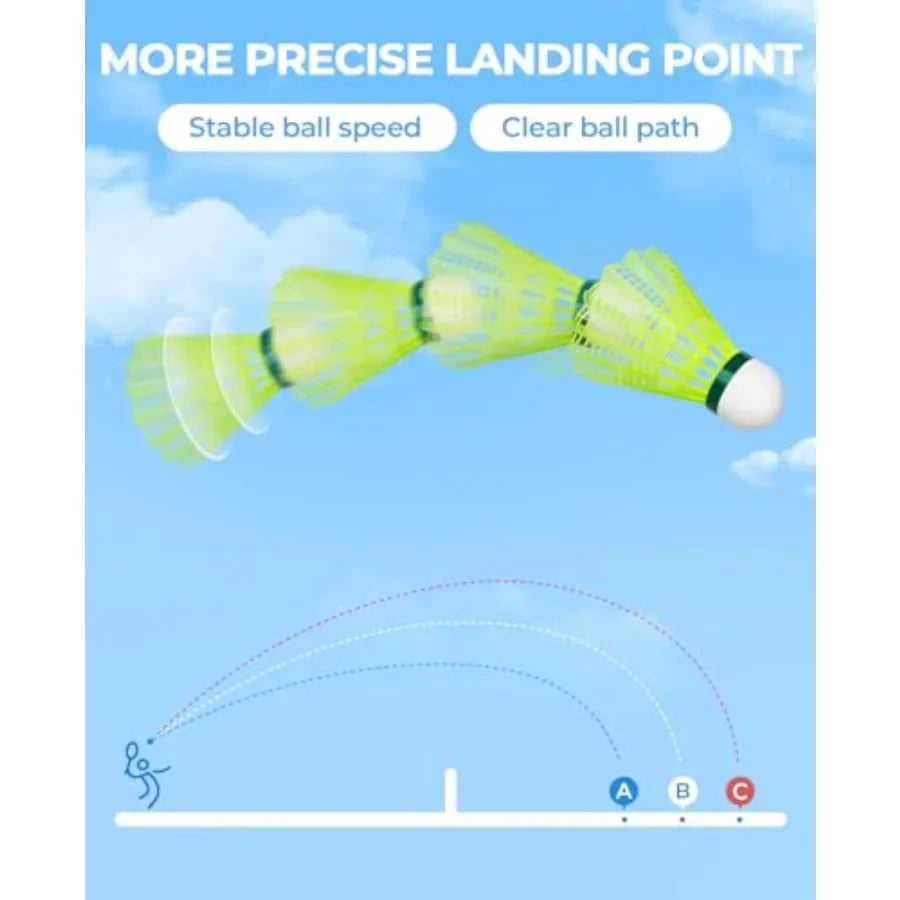 Pack Badminton Birdies Nylon, Durable
