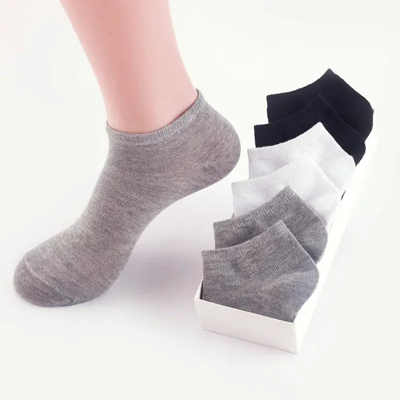 Low Cut Unisex Socks Solid Color