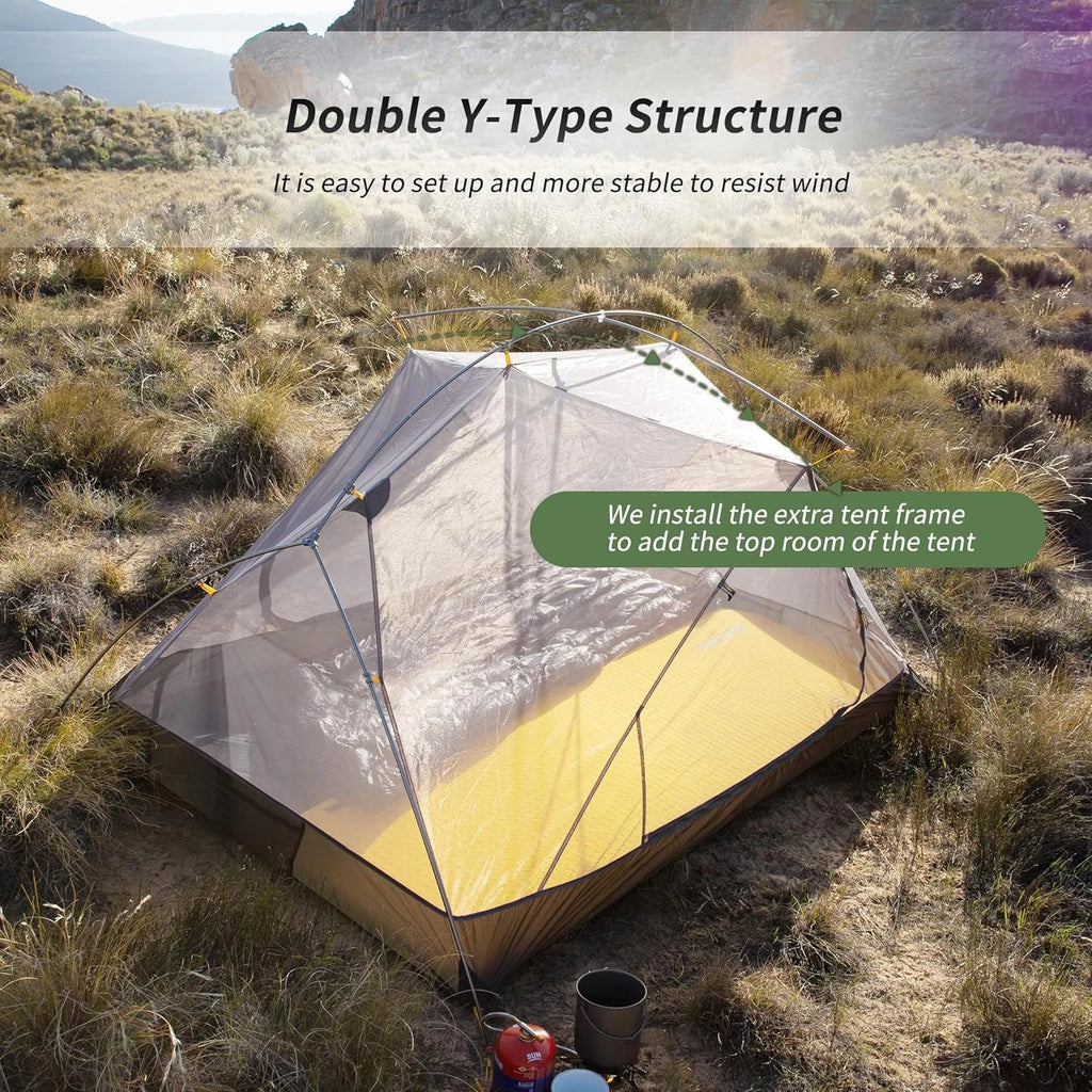 2 Person Tent 20D Nylon 210T Waterproof