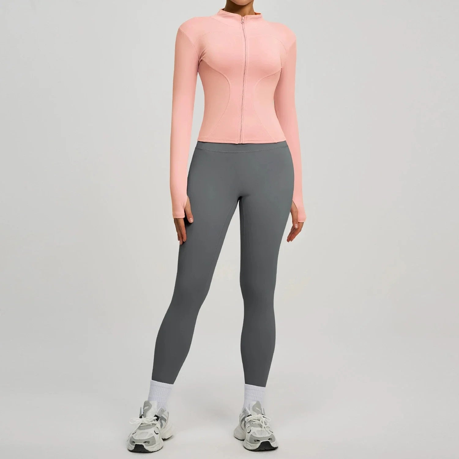 2Pcs Jacket Yoga Sets Women