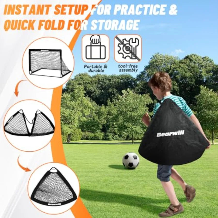 Soccer Goals for Backyard Set of 2