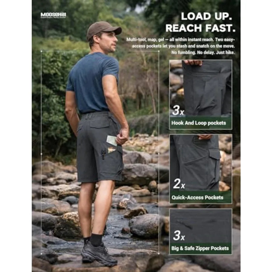Hiking Shorts Men 8-Pocket