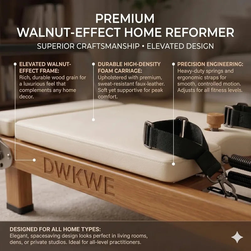 Foldable Pilates Reformer & Square Box Set