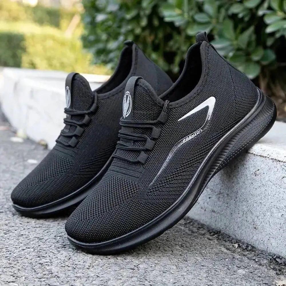 Breathable Lightweight Men's Knit Sneakers