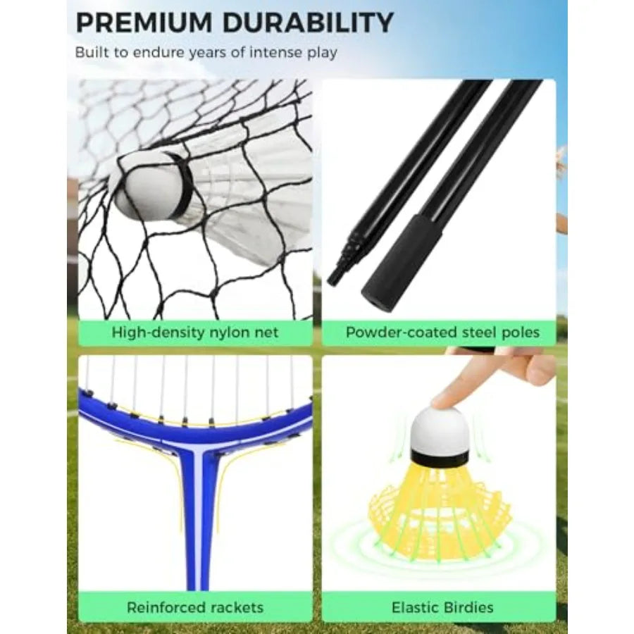 Portable Badminton Net Set