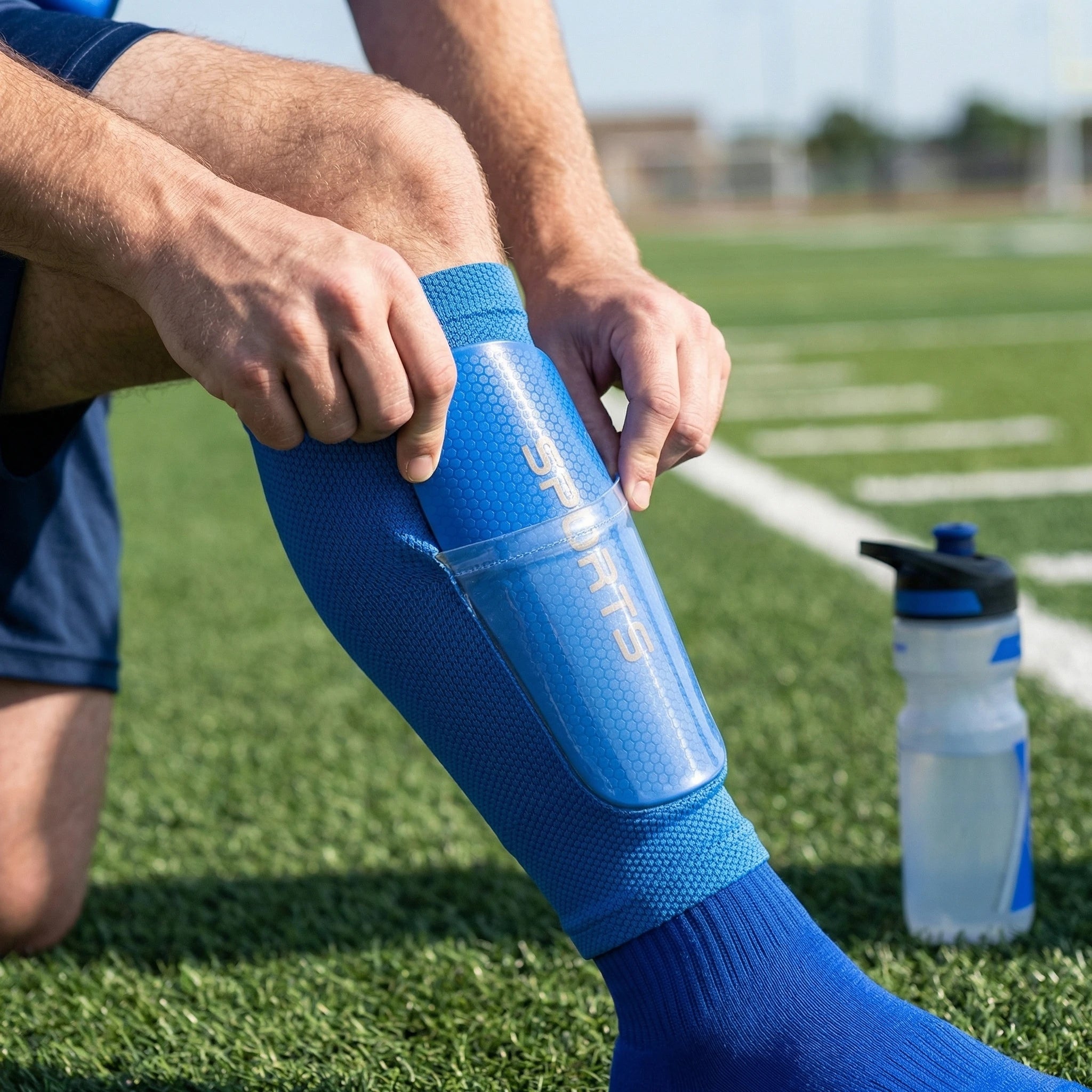 1 Pair Soccer Shin Guard Pad Adult socks