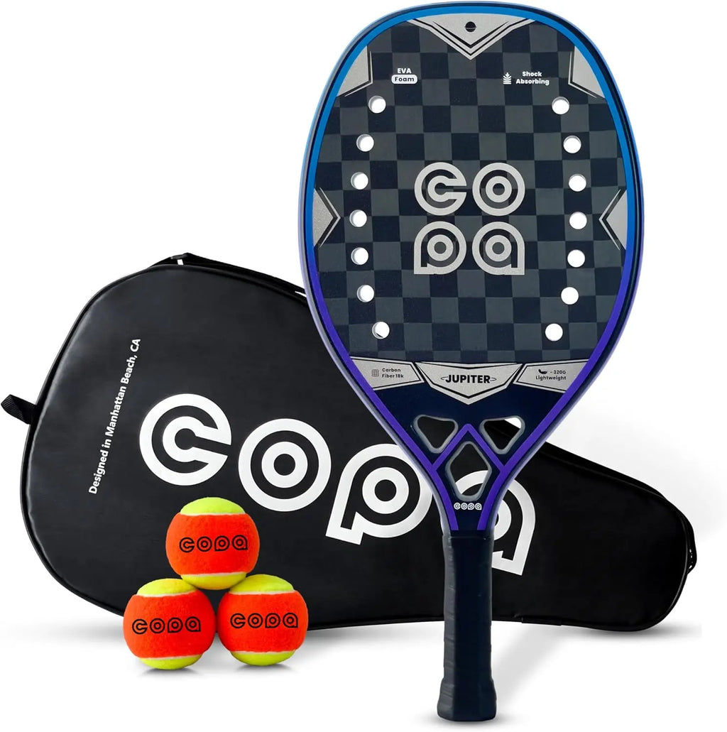 Beach Tennis Racket 18k Carbon Fiber