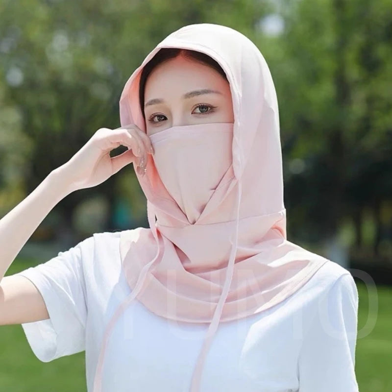 Full Face Sun Protection Hat Face Mask Outdoor Hiking and Camping UV Protection Hat Neck Protection Hat