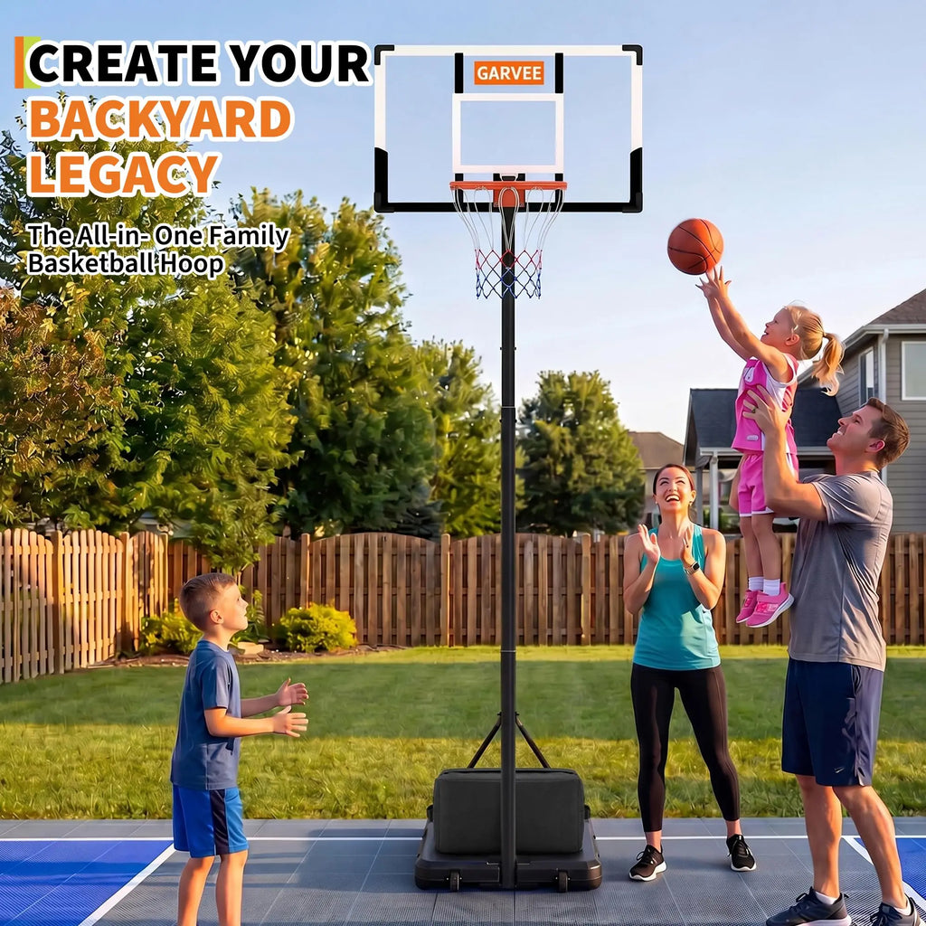 Portable Adjustable Basketball Hoop