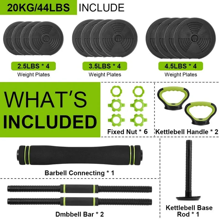 Adjustable Dumbbells 44/66/88Lbs