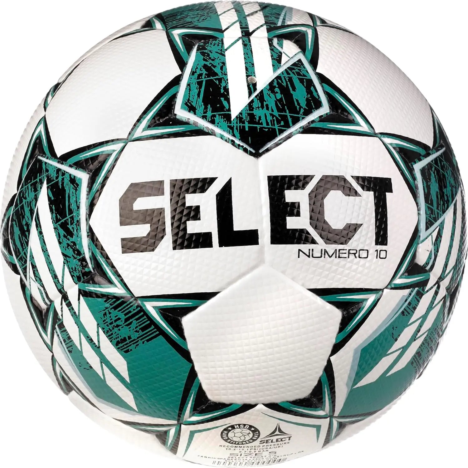 White and Teal Soccer Ball Size 5