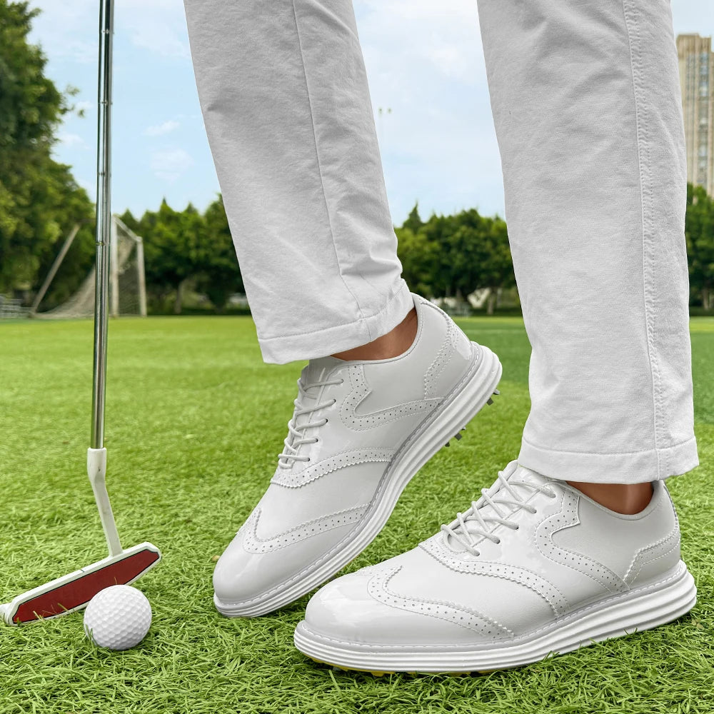 Spiked Men Golf Shoes Waterproo