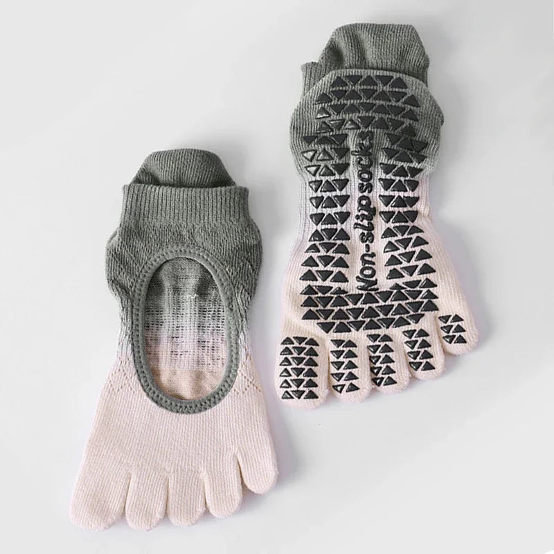 Pilates Five Toe Silicone Socks Women