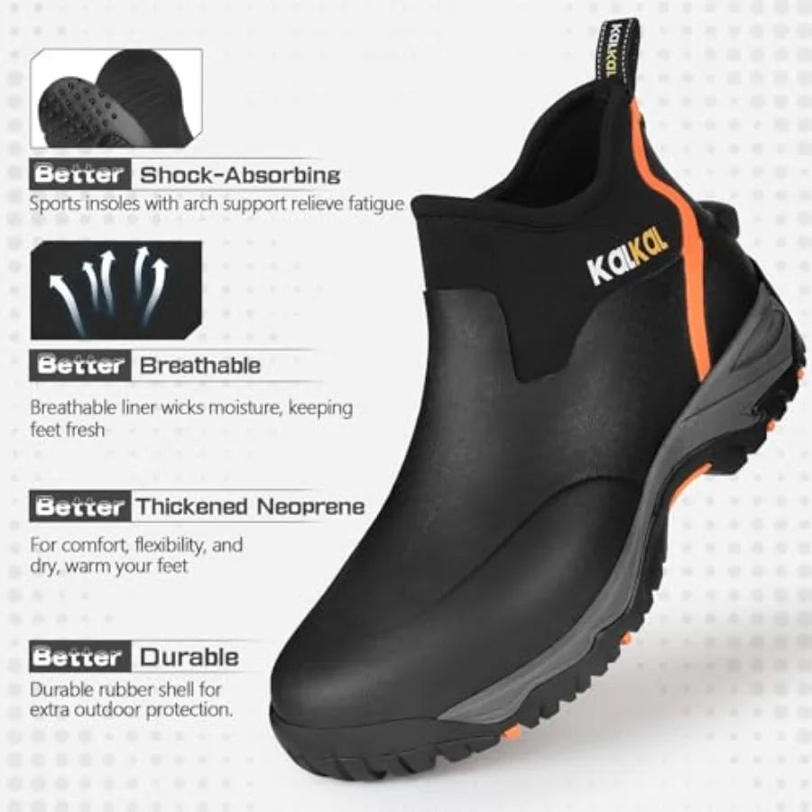 , Men's Rubber BootsWaterproof
