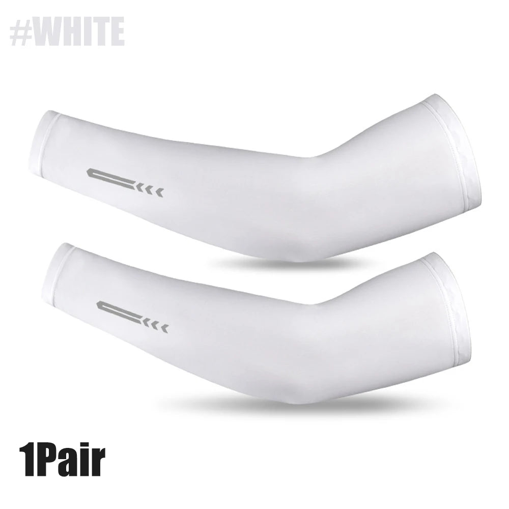 1Pair UV Sun Protection Cooling Arm Sleeve