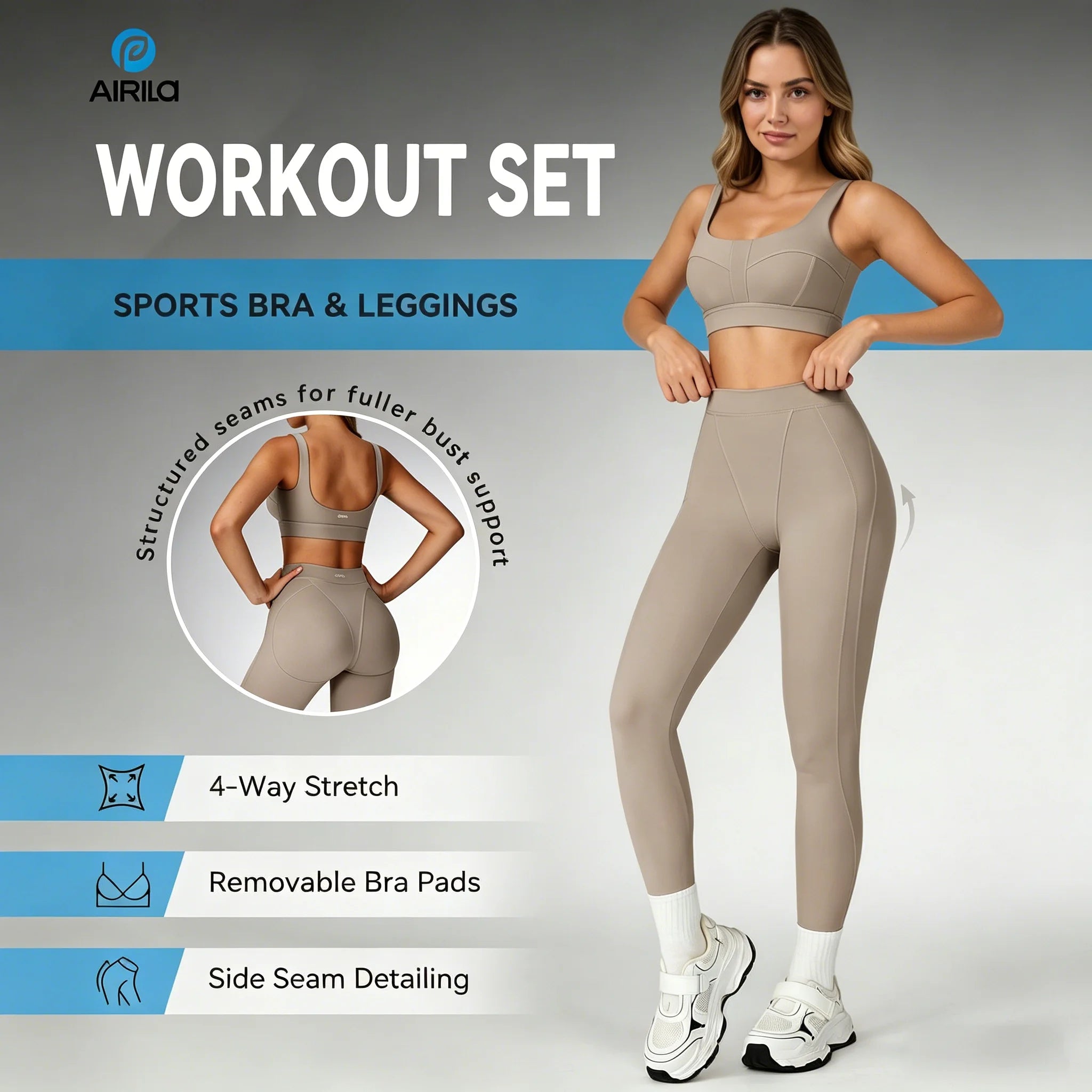 2-Piece Yoga Set Sports Bra and Leggings