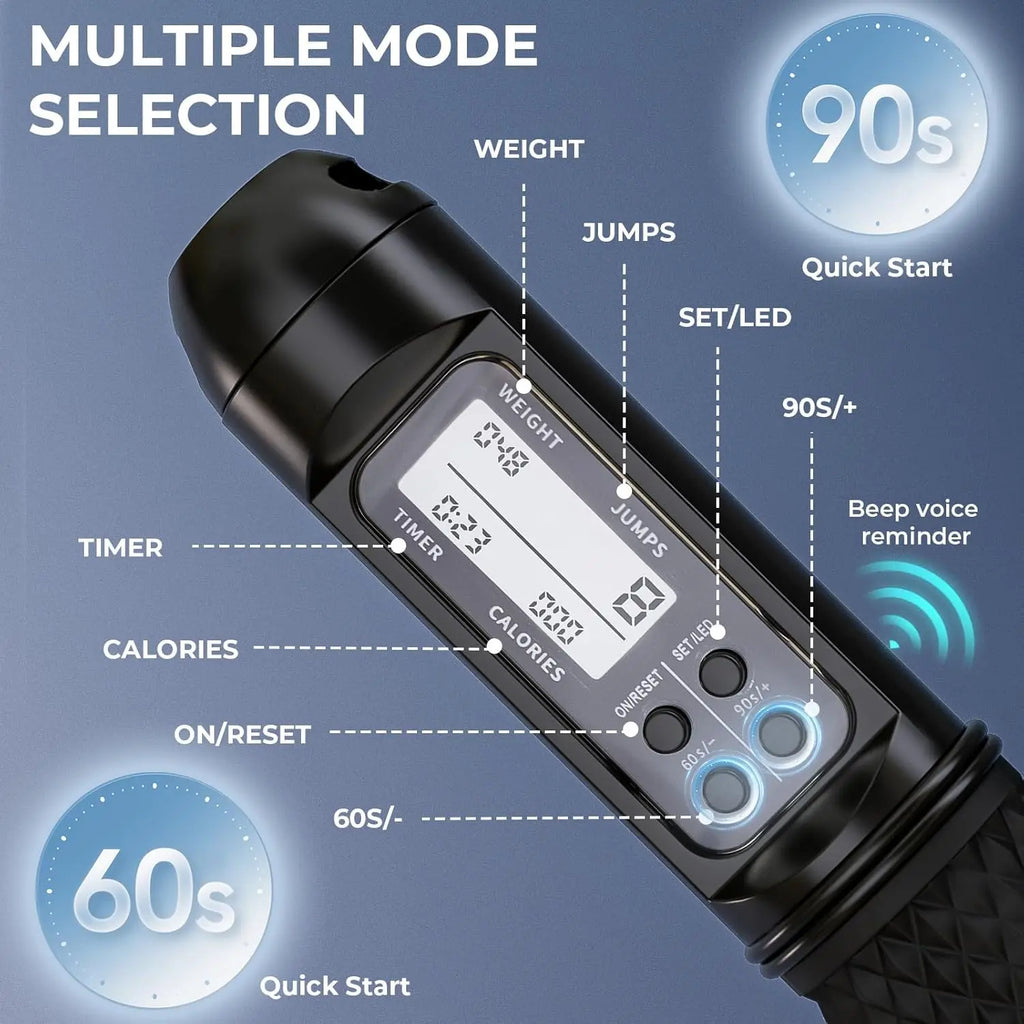 Smart LED Jump Rope with Counter