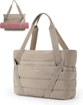 Quilted Tote Bag  Yoga Mat Straps