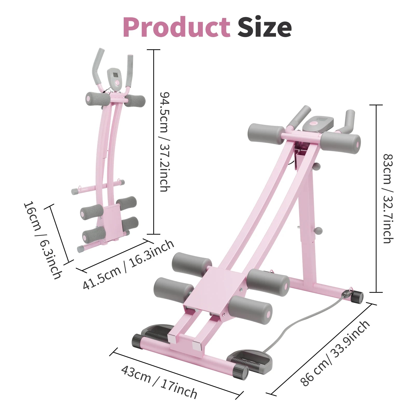 Abdominal Curling Exercise Machine Adjustable