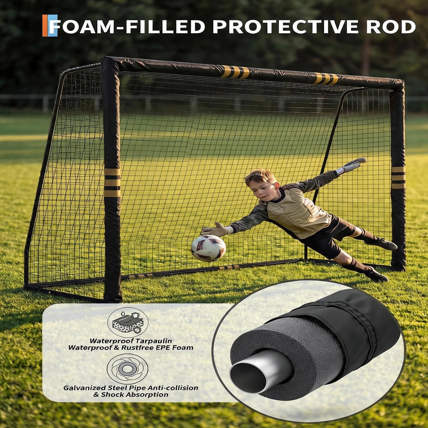 10x6.5FT Soccer Goal For Backyard