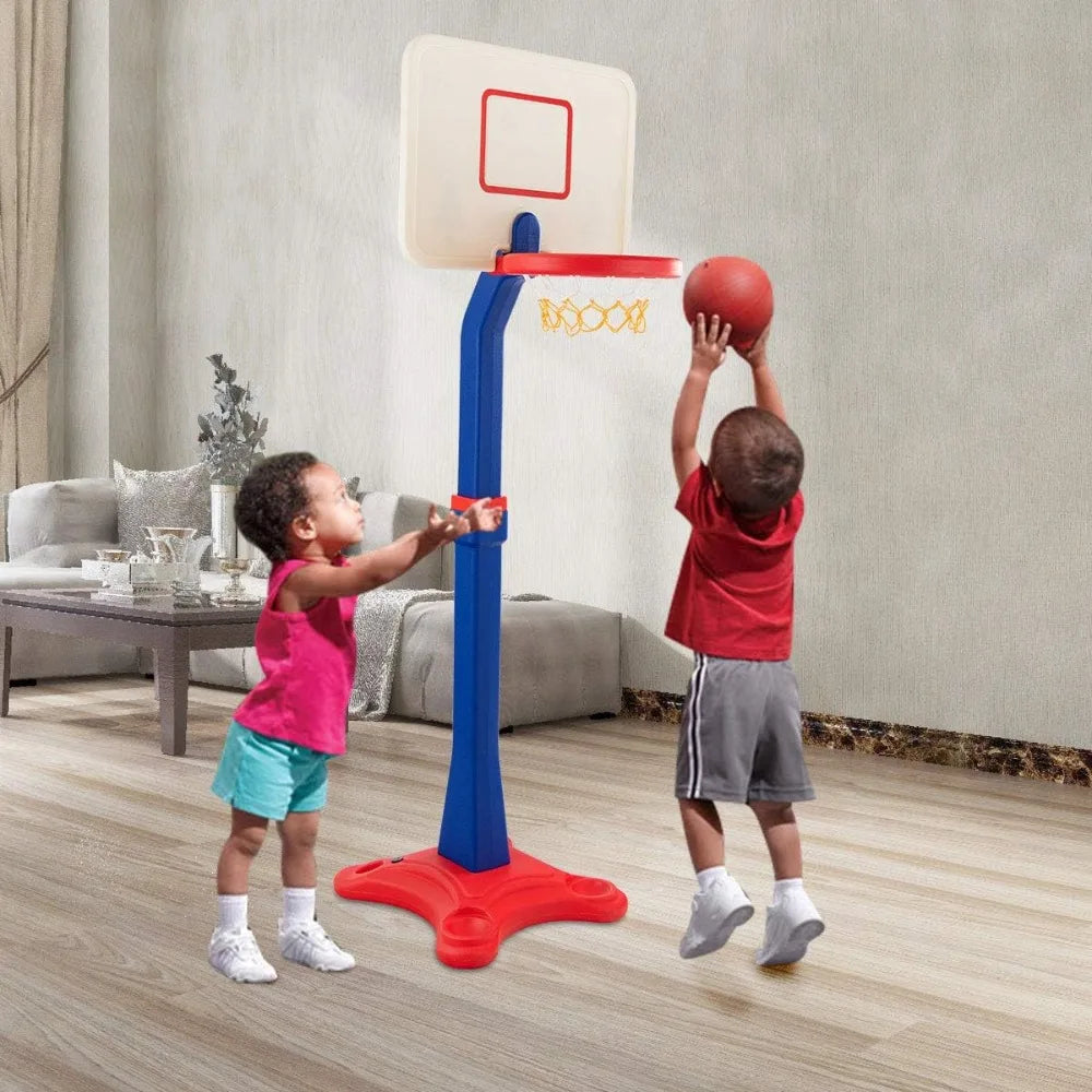 Adjustable Kids Basketball Hoop Set