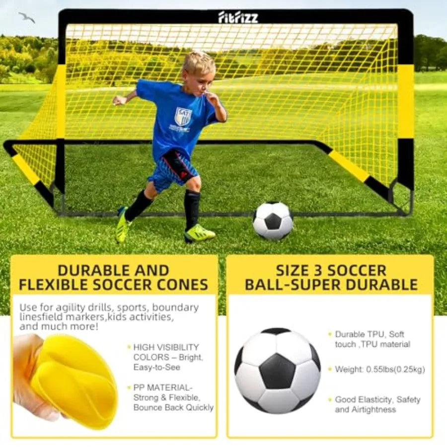 4x3ft Portable Pop Up Soccer Net Set