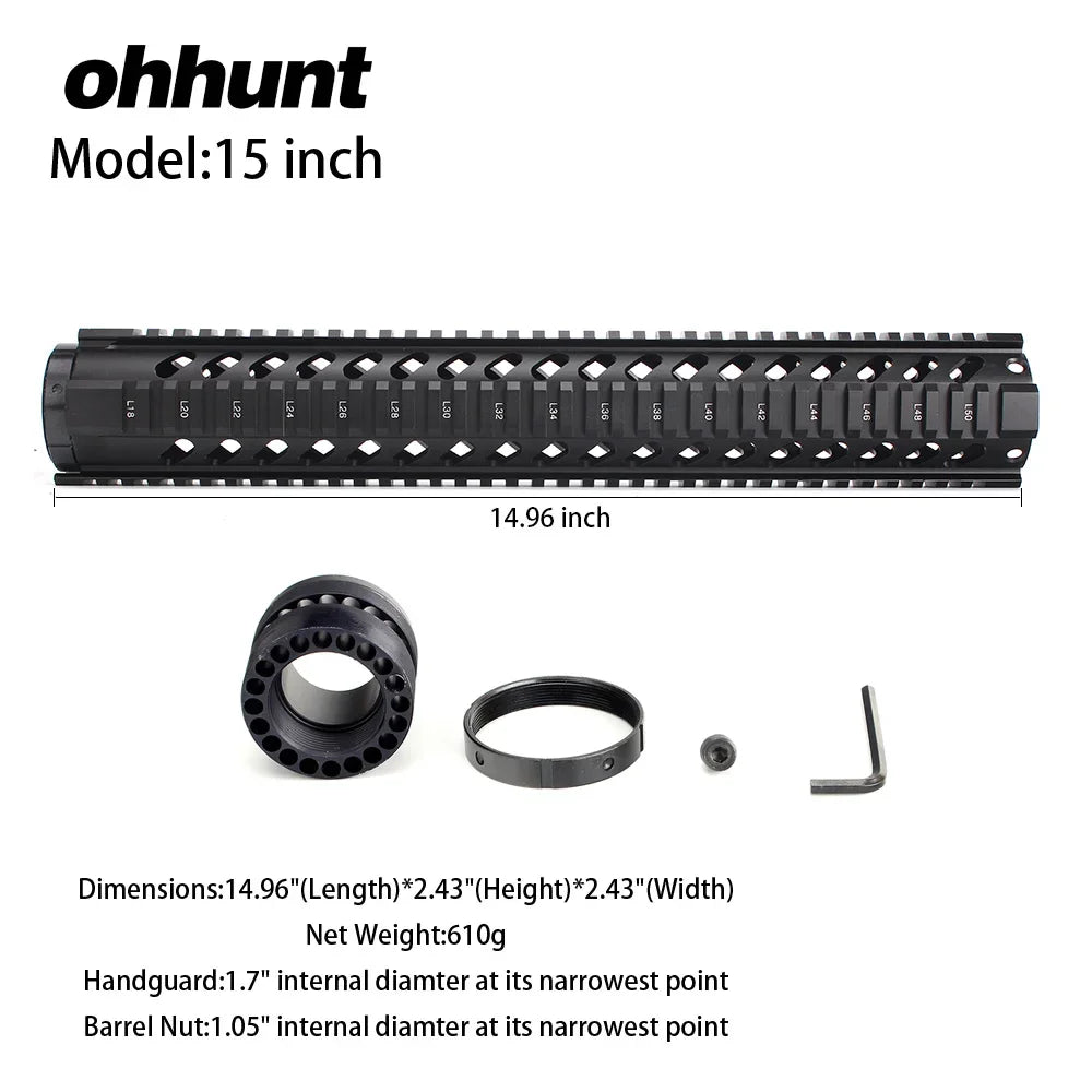 4"-15"Free Float M4 AR15 M16 Mount