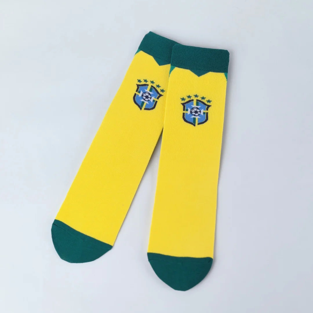 Unisex Brazil Soccer Fans Socks