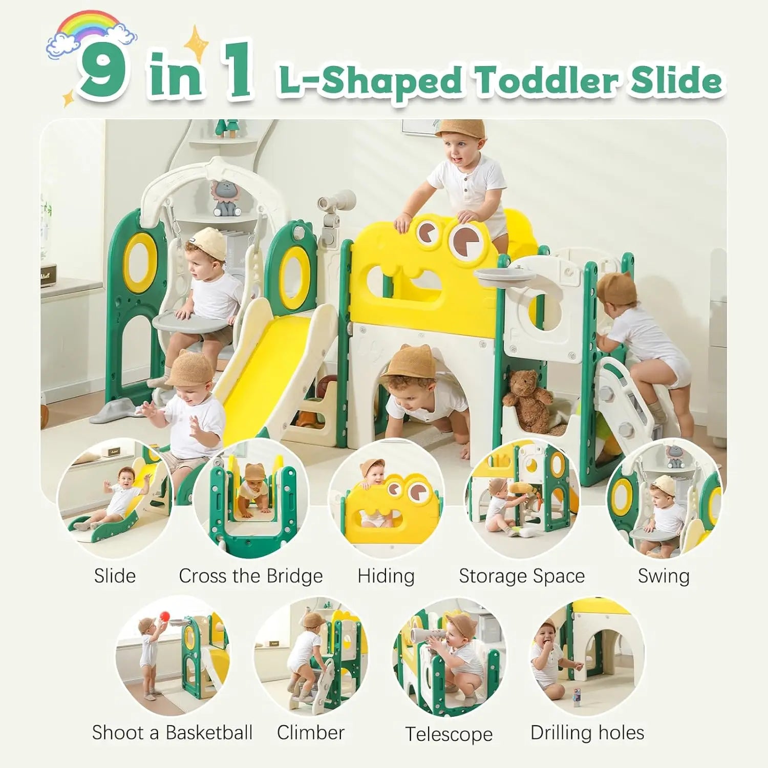 9 in 1 Foldable Kids Climber