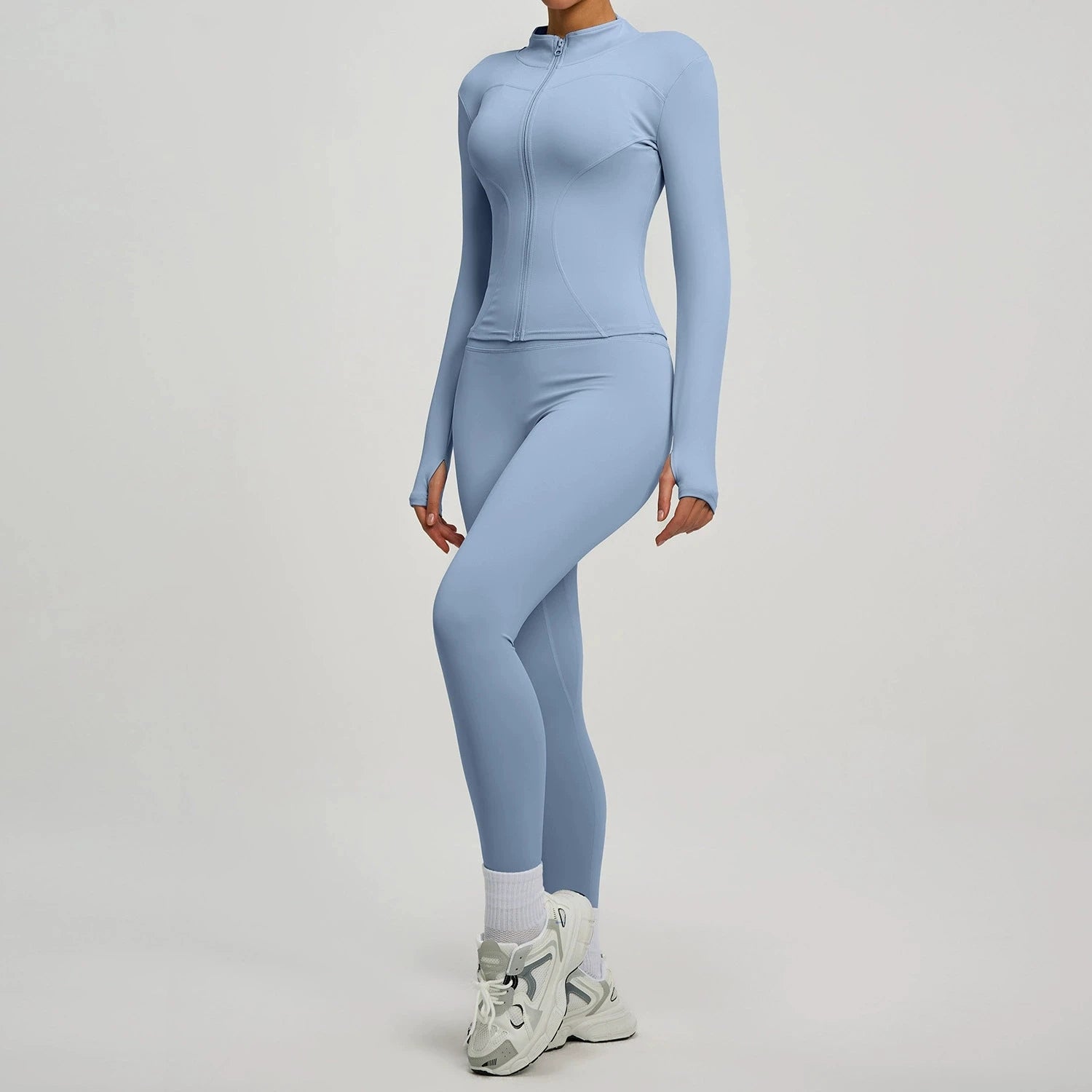 2Pcs Jacket Yoga Sets Women