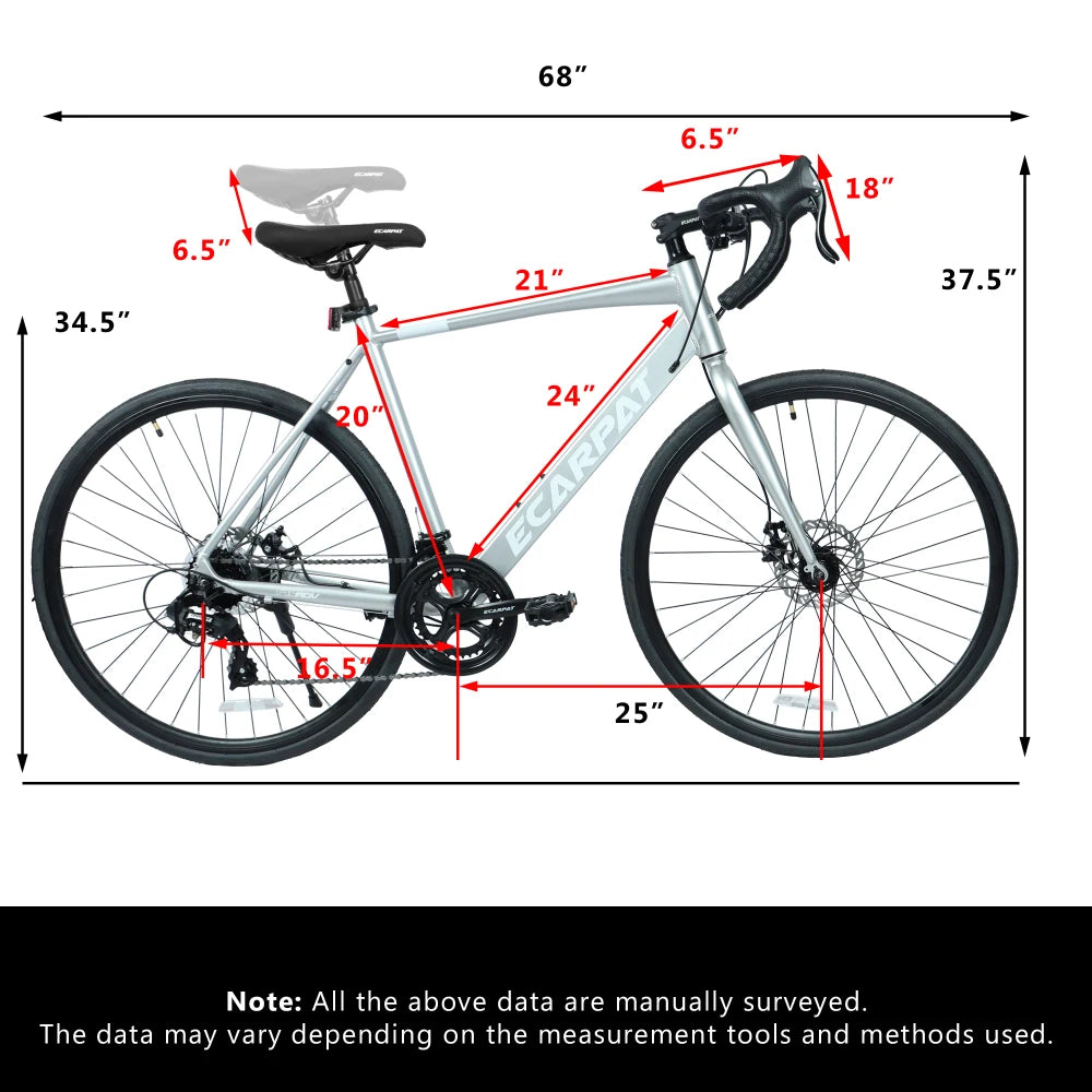 700Cx28 Road Bike: Lightweight Aluminum Frame
