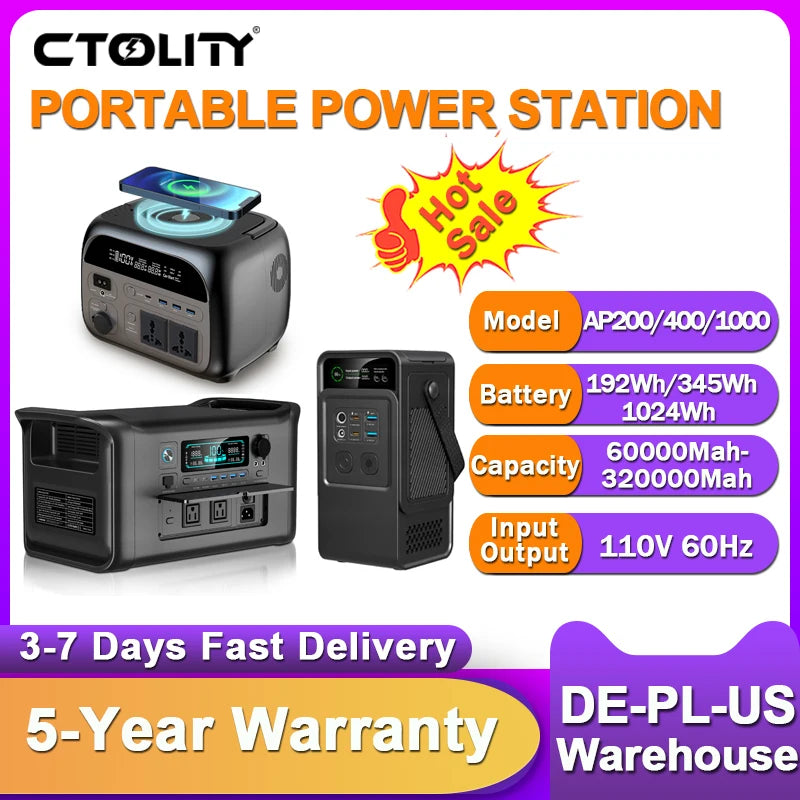 200W 500W Portable Power Station 1800W