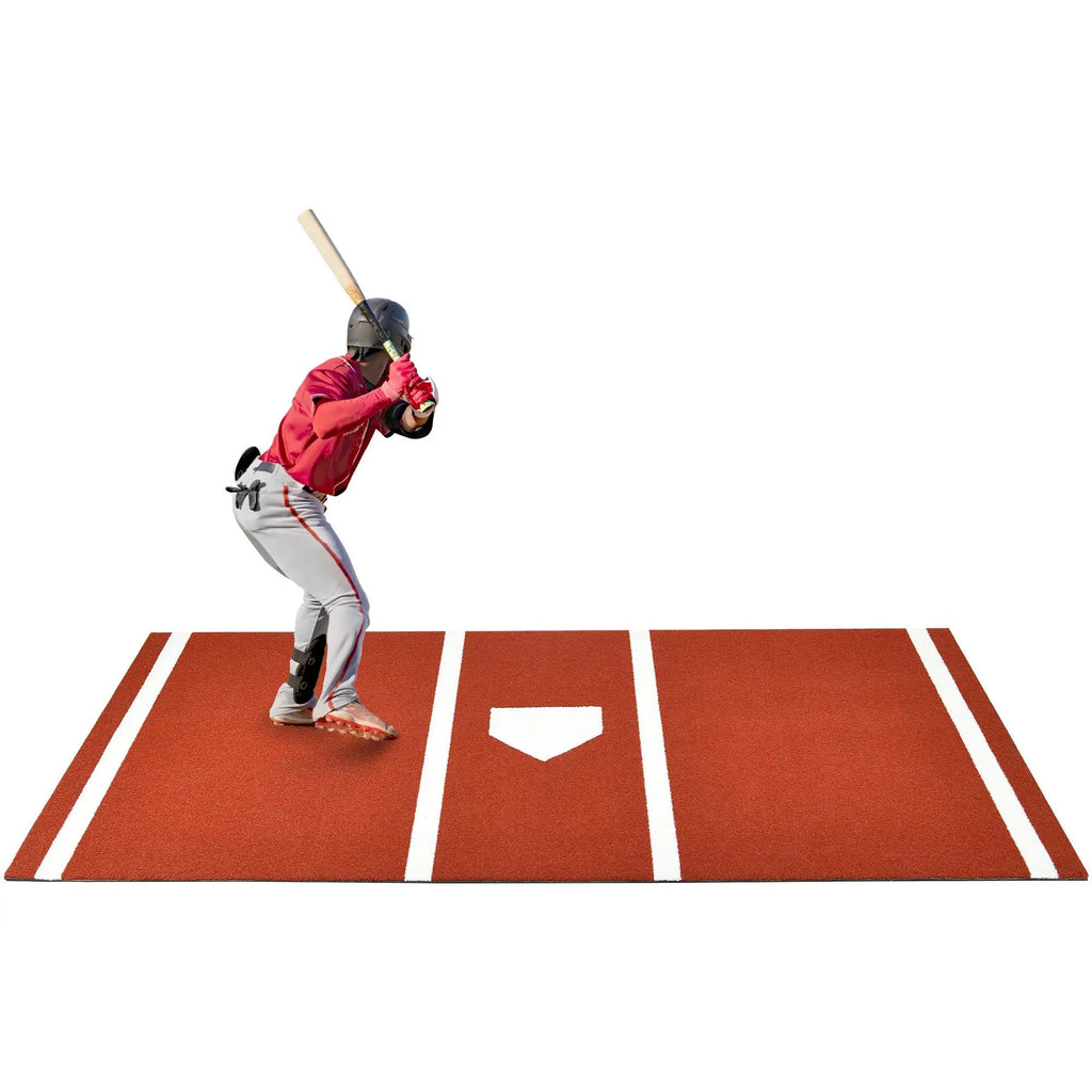 Baseball Softball Batting Mat with Home Plate