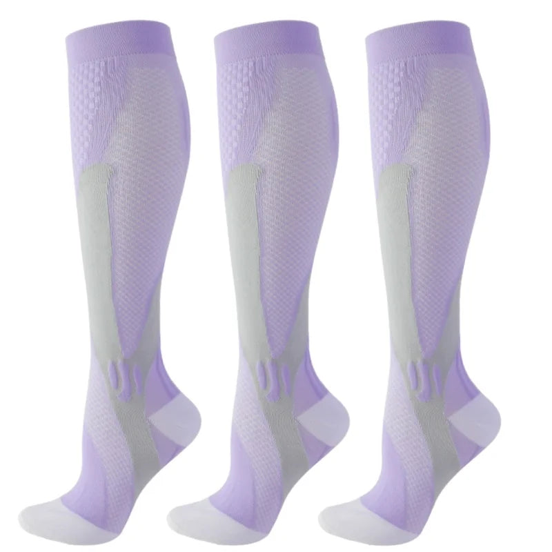 Pairs Men Compression Socks Football Soccer