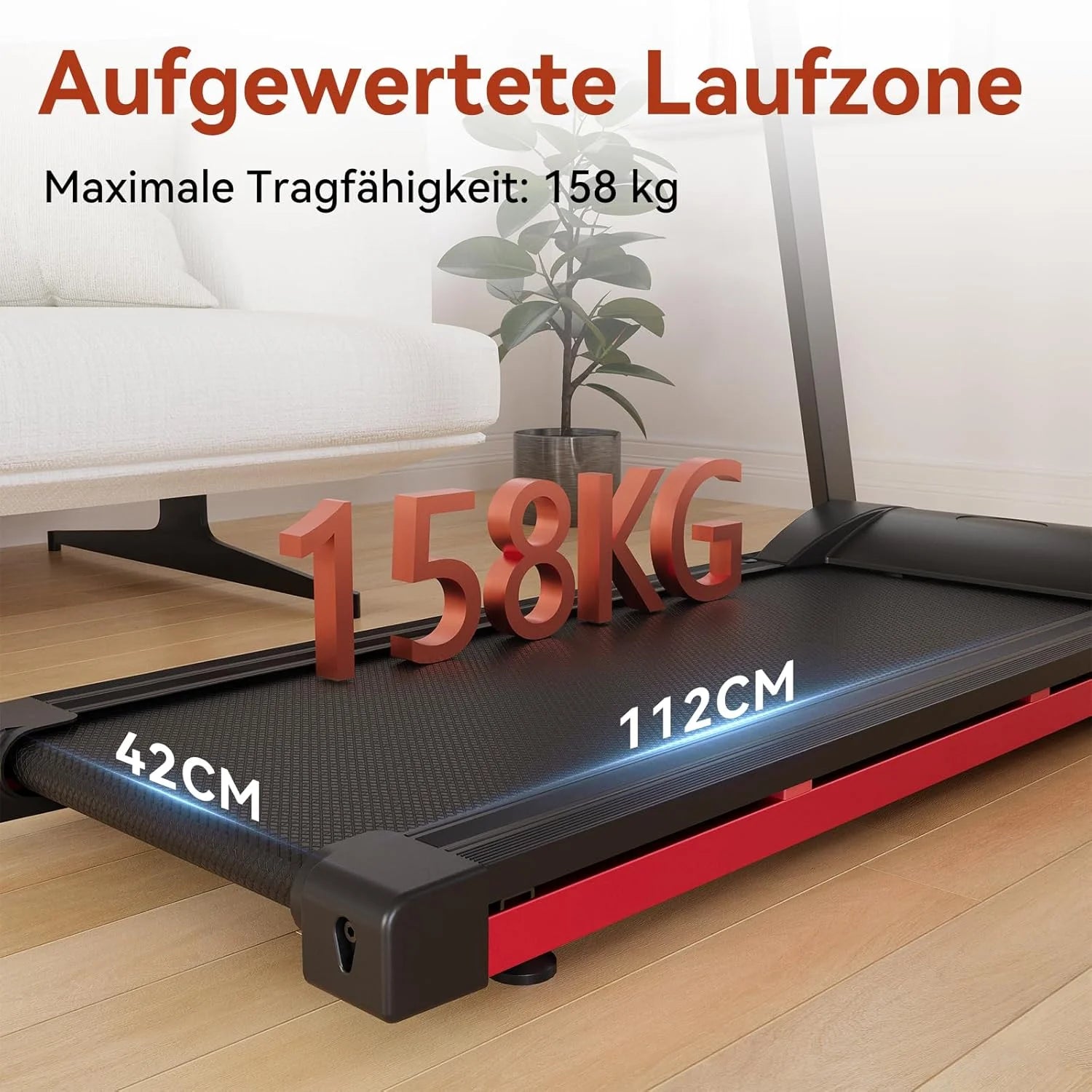 3.5HP Foldable Treadmill 350lbs