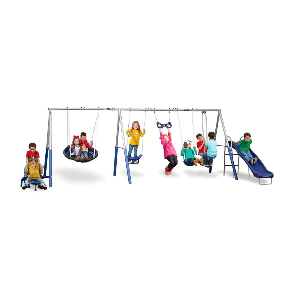 Metal AFrame Kids Swing Set