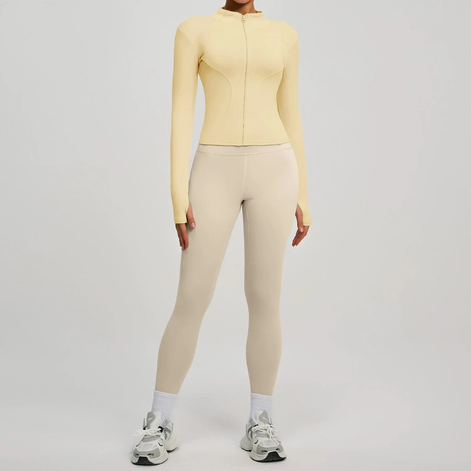 2Pcs Jacket Yoga Sets Women