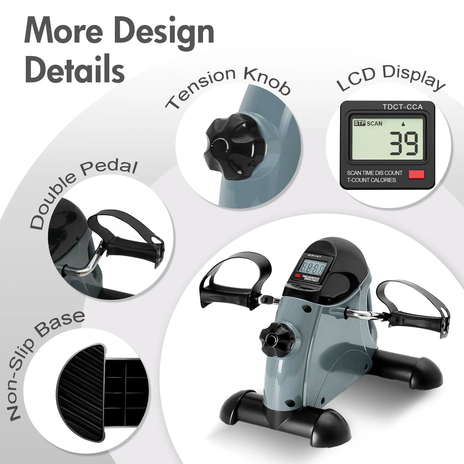 Portable Mini Exercise Bike Under Desk